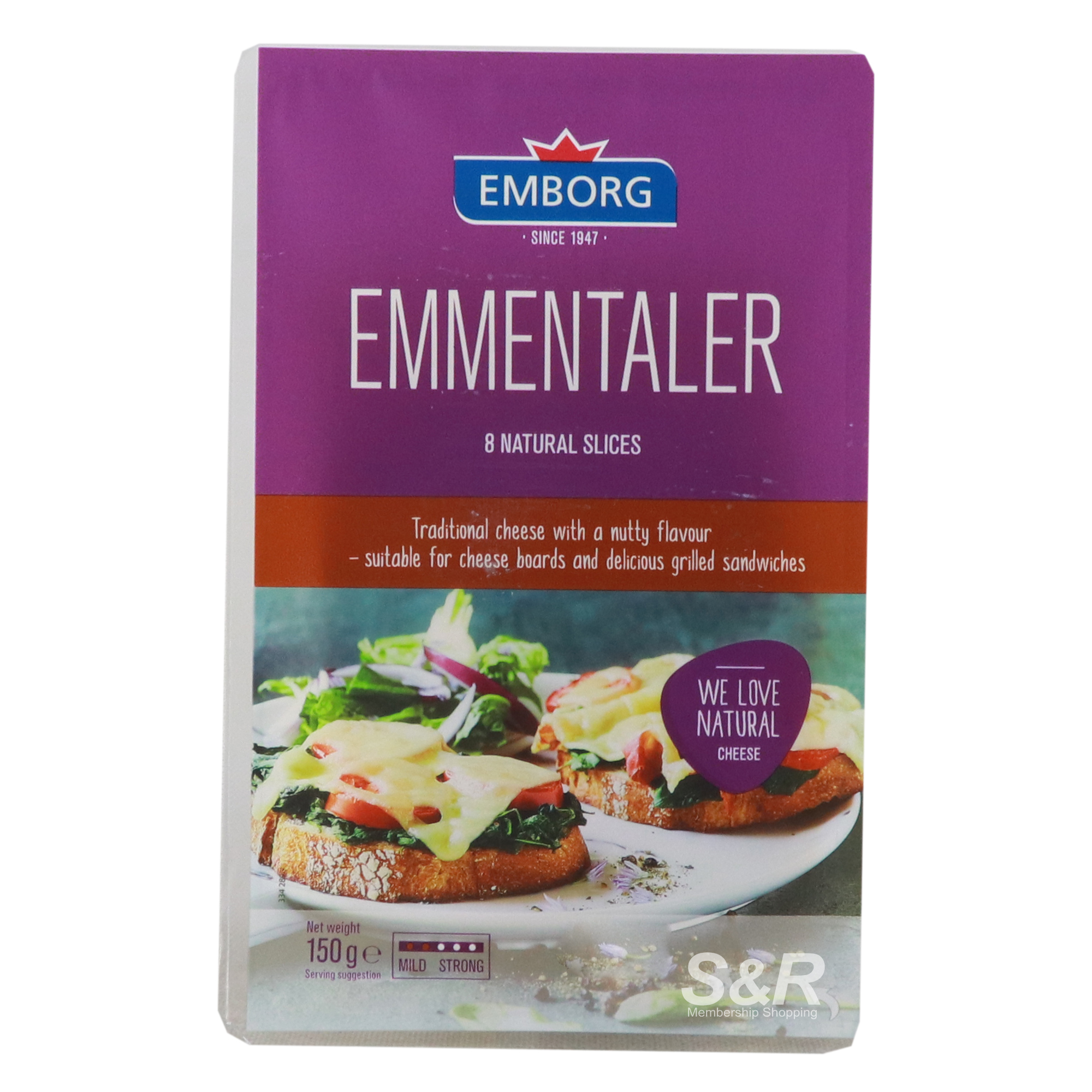 Emborg Emmentaler Cheese Slices 150g